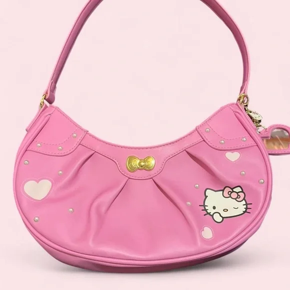 RARE Her Universe x Sanrio Hello Kitty Pink Heart Shoulder Bag - Picture 1 of 4